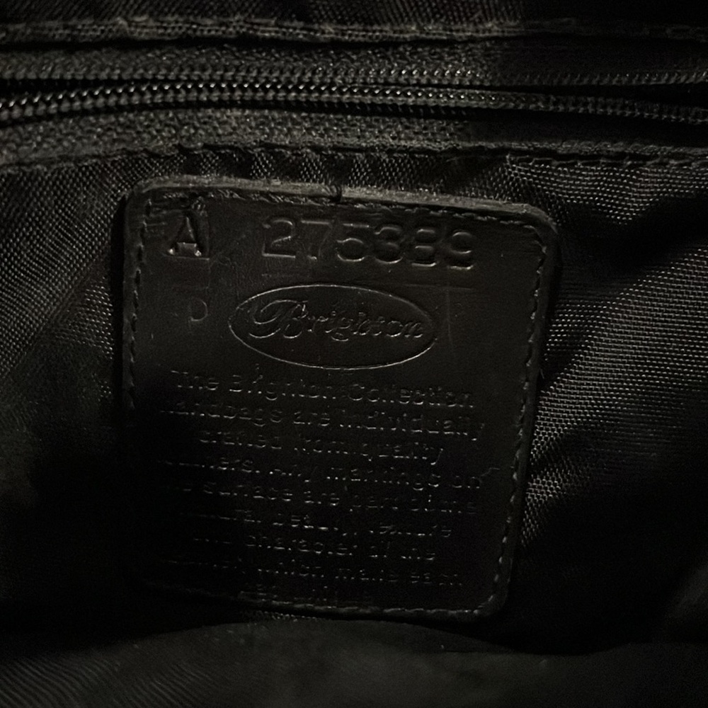 Brighton Black Leather Backpack - image 7